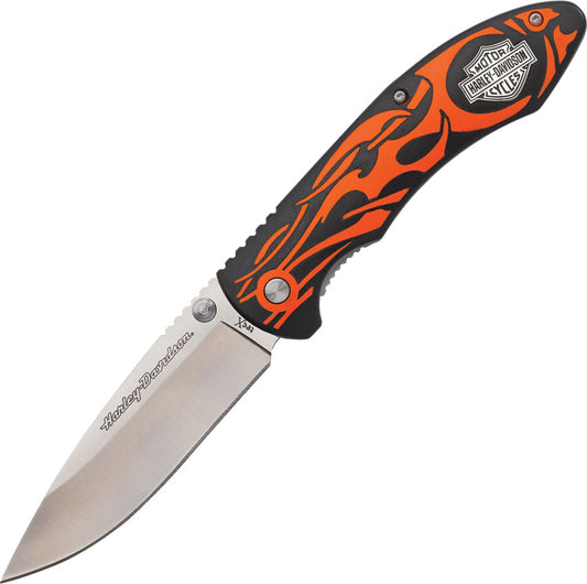 Case Cutlery Harley Tec X Linerlock Orange 52119 by Case Cutlery