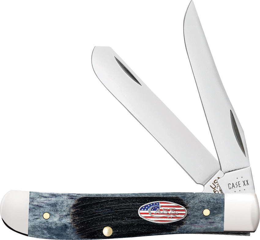 Case Cutlery Mini Trapper Gray Sawcut 53066 by Case Cutlery