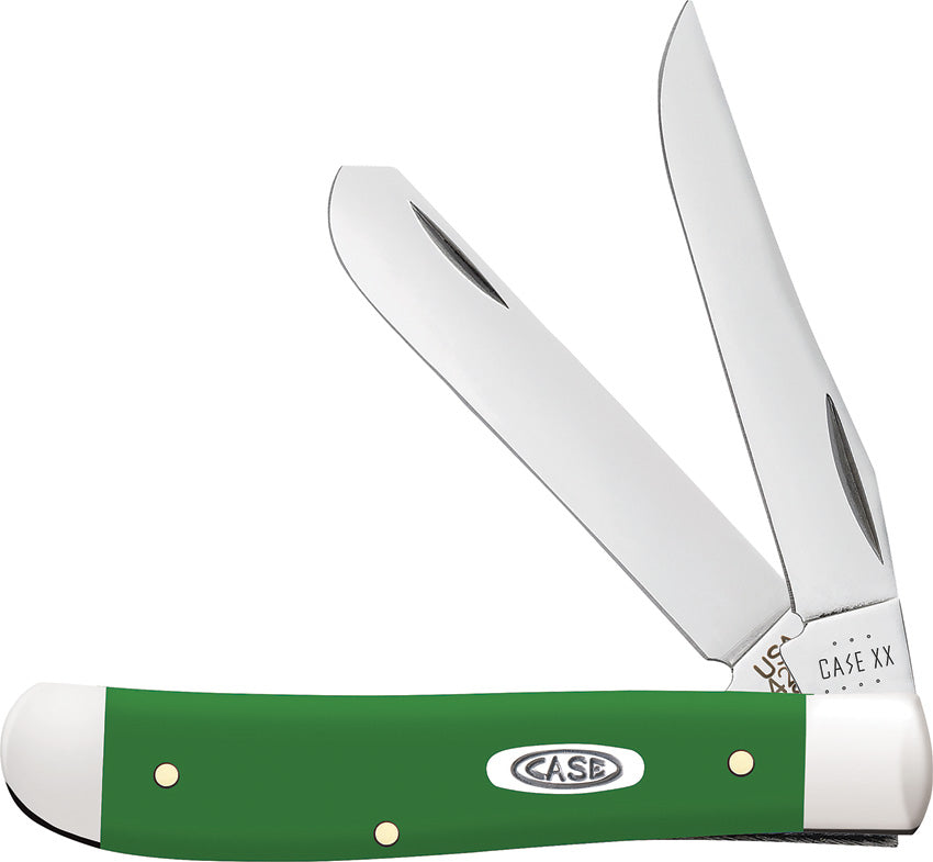 Case Cutlery Mini Trapper Green Synthetic 53391 by Case Cutlery