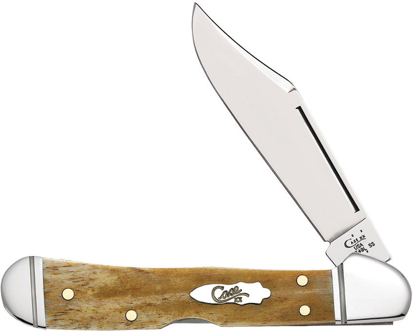 Case Cutlery Mini Copperlock Antique Bone 58186 by Case Cutlery