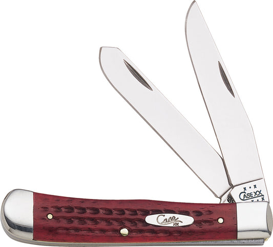 Case Cutlery Trapper Red Pocket Worn 00783