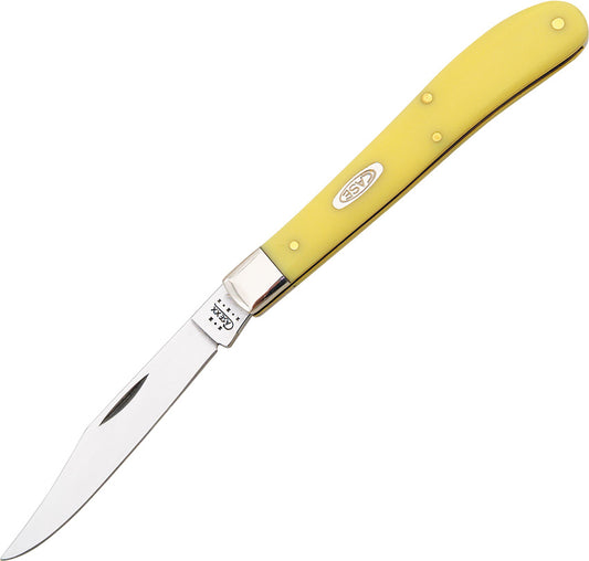 Case Cutlery Slimline Trapper Yellow 80031