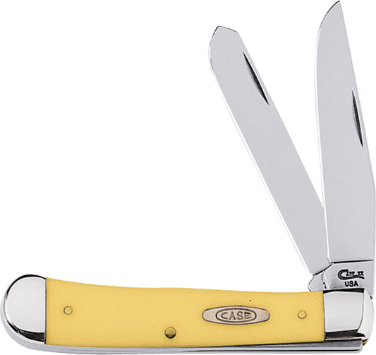 Case Cutlery Trapper Yellow Stainless 80161