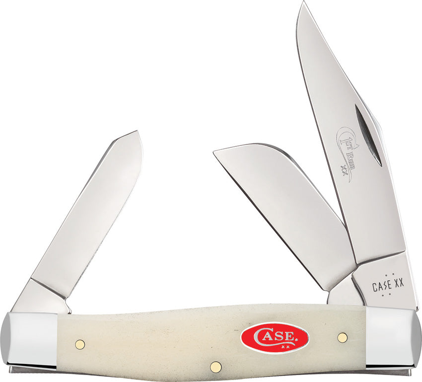 Case Cutlery Lg Stockman Nat Bone FPR 84025 by Case Cutlery