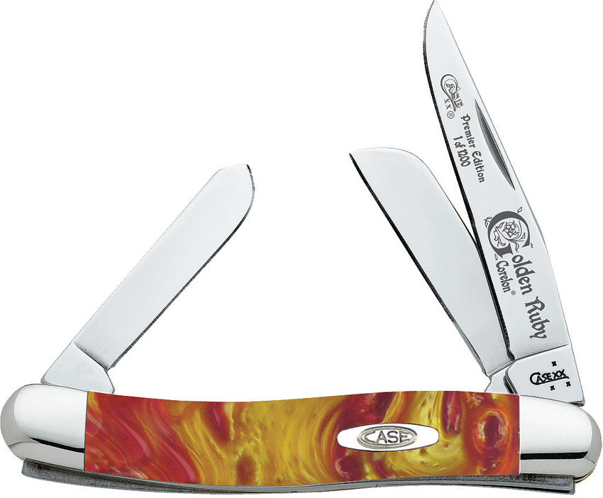 Case Cutlery Golden Ruby Stockman 9318GR by Case Cutlery