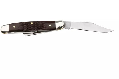 Case 217 Medium Stockman Folding Pocket Knife with Brown Delrin Handle
