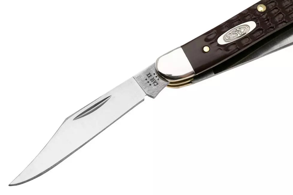 Case 217 Medium Stockman Folding Pocket Knife with Brown Delrin Handle
