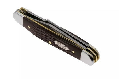 Case 217 Medium Stockman Folding Pocket Knife with Brown Delrin Handle
