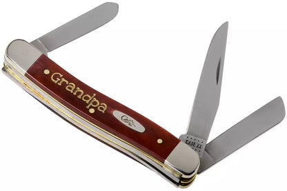 Case Stockman Chestnut Bone Smooth, Embellished Medium Trapper in Gift Tin, 10431, 6318 SS pocket knife
