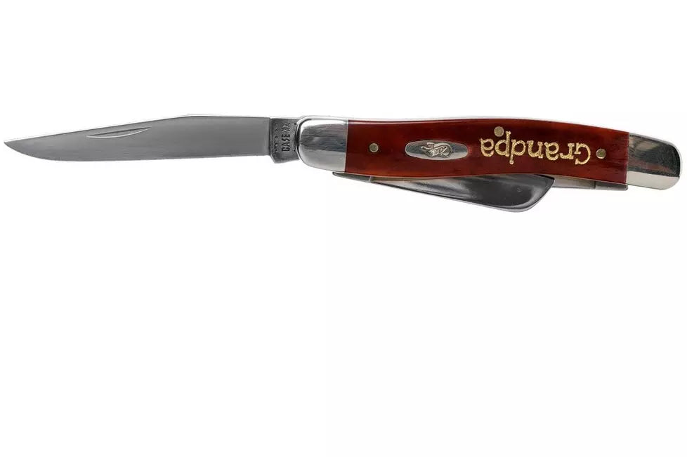 Case Stockman Chestnut Bone Smooth, Embellished Medium Trapper in Gift Tin, 10431, 6318 SS pocket knife
