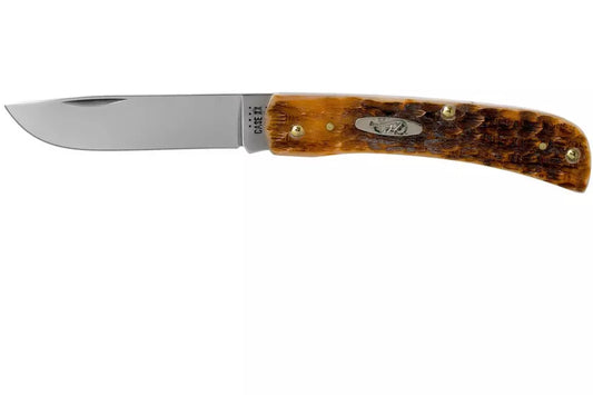 Case Sod Buster Jr Amber Jigged Bone, 30092, CV pocket knife
