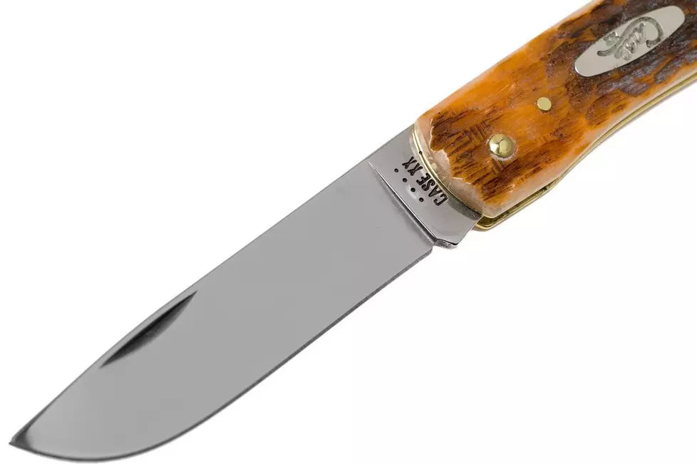 Case Sod Buster Jr Amber Jigged Bone, 30092, CV pocket knife
