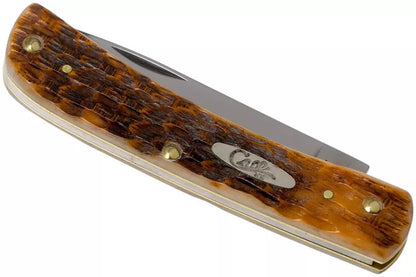 Case Sod Buster Jr Amber Jigged Bone, 30092, CV pocket knife

