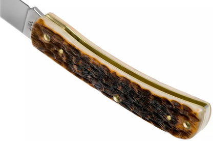 Case Sod Buster Jr Amber Jigged Bone, 30092, CV pocket knife
