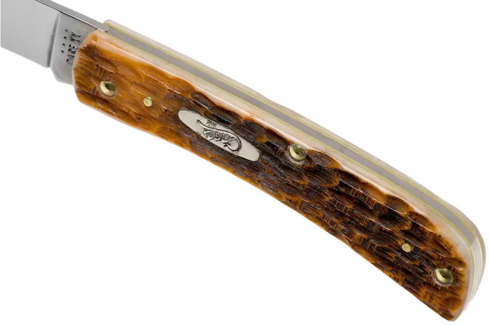Case Sod Buster Jr Amber Jigged Bone, 30092, CV pocket knife
