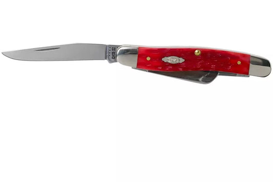 Case Medium Stockman Dark Red Bone, Peach Seed Jig, 31951 CV pocket knife