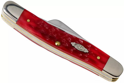 Case Medium Stockman Dark Red Bone, Peach Seed Jig, 31951 CV pocket knife
