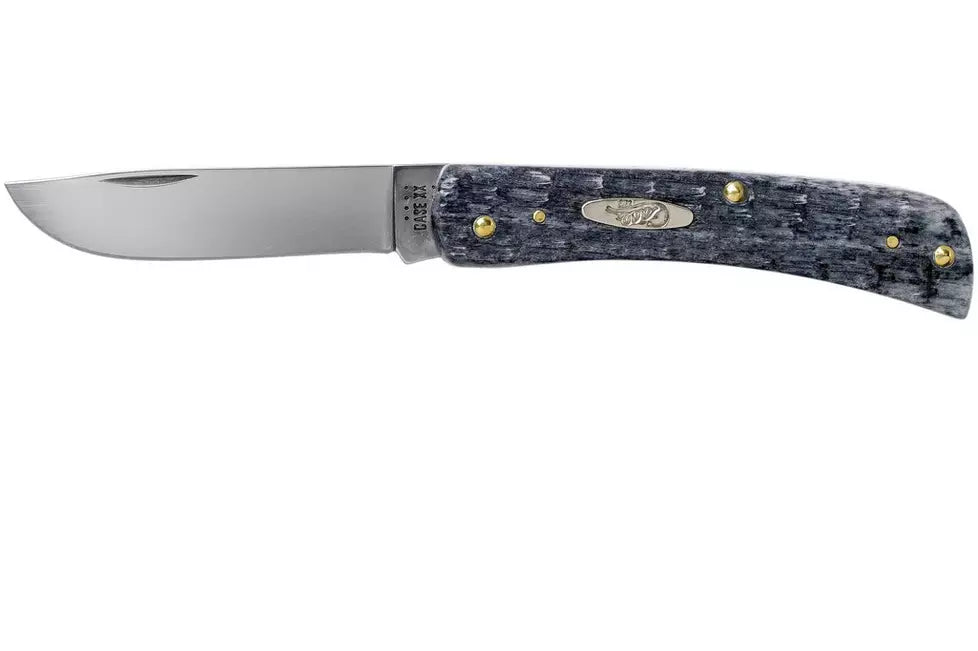 Case Sod Buster Jr Pocket Worn Grey Bone, Crandall Jig, 58412 CV pocket knife
