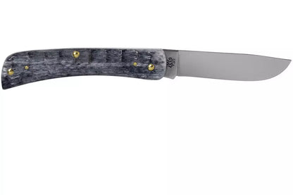 Case Sod Buster Jr Pocket Worn Grey Bone, Crandall Jig, 58412 CV pocket knife
