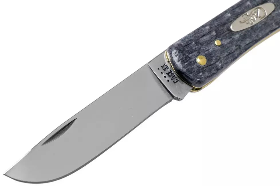 Case Sod Buster Jr Pocket Worn Grey Bone, Crandall Jig, 58412 CV pocket knife
