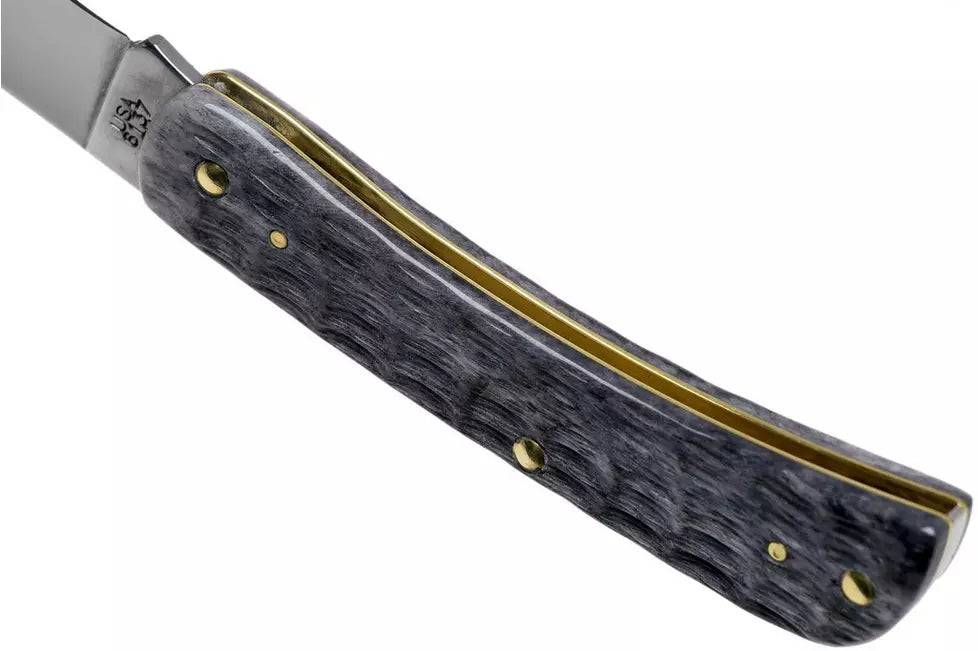Case Sod Buster Jr Pocket Worn Grey Bone, Crandall Jig, 58412 CV pocket knife
