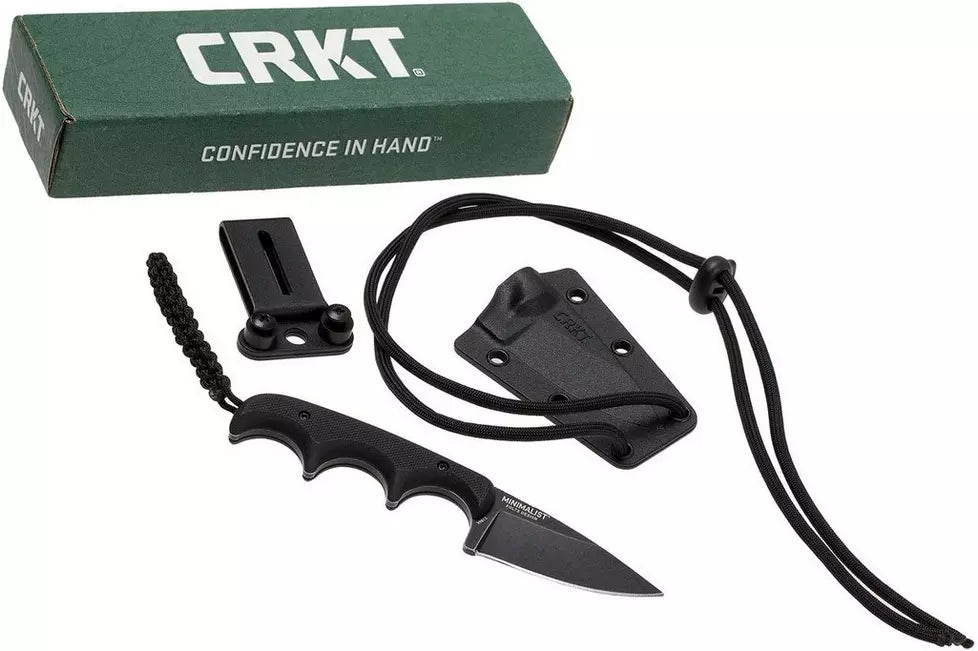 CRKT Minimalist Drop Point 2384K necker, Alan Folts design
