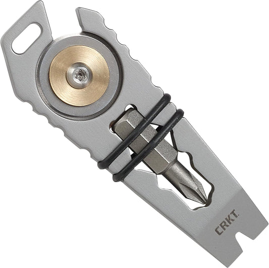 CRKT Pry Cutter Keychain Tool – Compact Stainless Steel Multi-Tool