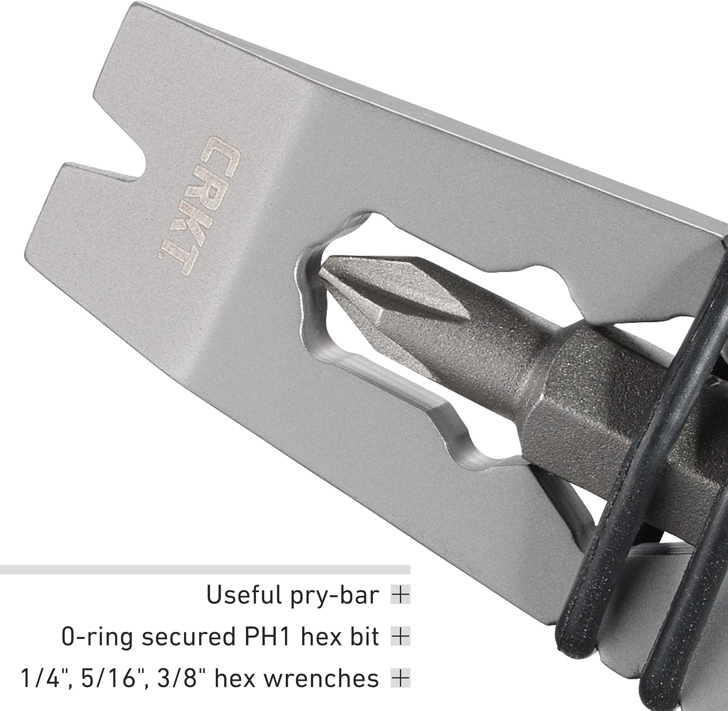 CRKT Pry Cutter Keychain Tool – Compact Stainless Steel Multi-Tool