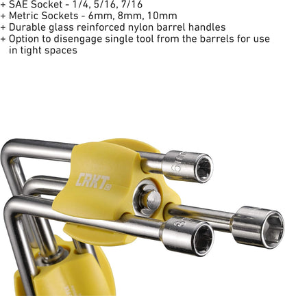 RKT Twist & Fix Socket Multitool – Yellow Handle (CR9904)