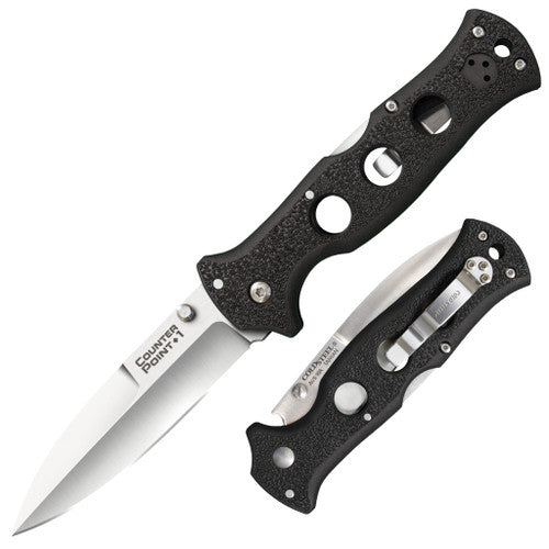 Cold Steel 10AB Counter Point Lockback Knife with Black Griv-Ex Handle
