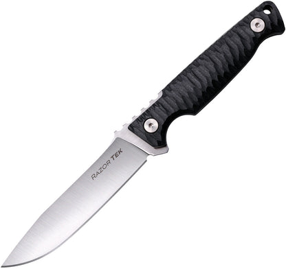 Cold Steel Razor Tek CS-FX-4RZR Fixed Blade Knife – 4" 4116 Stainless Clip Point, Black GFN Handle, Secure-Ex Sheath (UPC 888151037324) by Cold Steel
