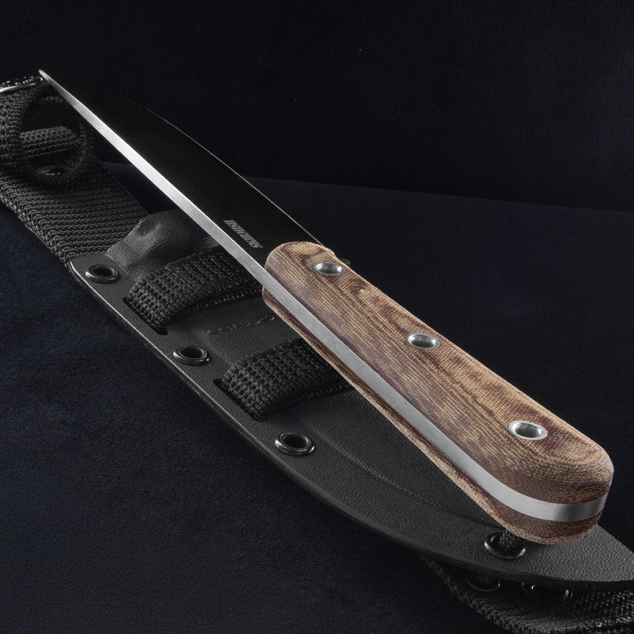 Condor 181556 Skirmish Steel Blade Knife with Natural Canvas Micarta Handle
