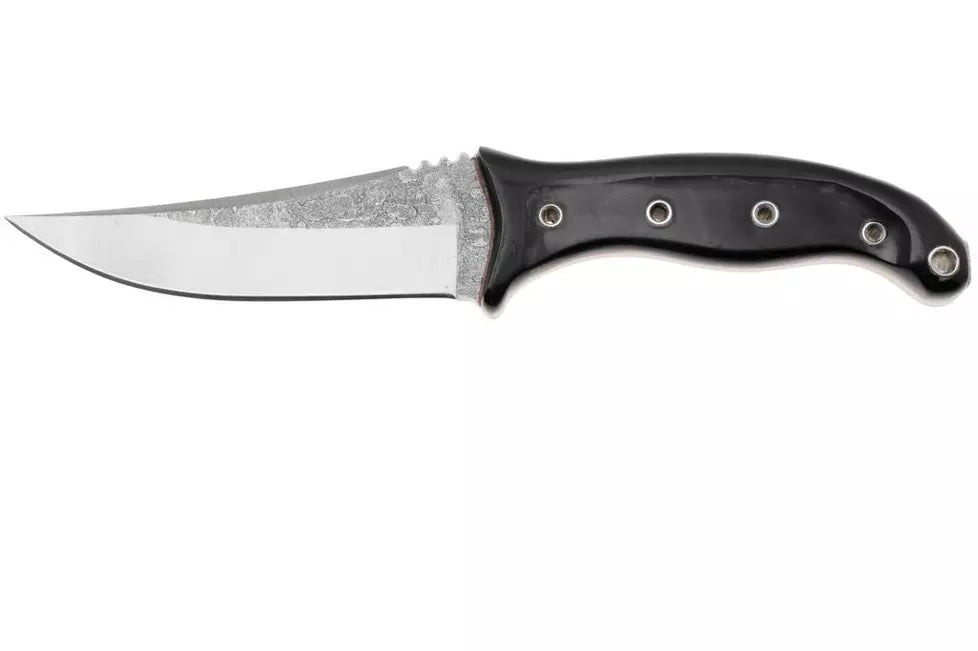 Condor Pandur CTK1818-4.52HC, Natural 1075 Carbon Steel, Black Paper Micarta, fixed knife, Tony Lennartz design
