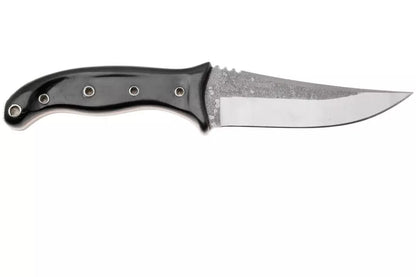 Condor Pandur CTK1818-4.52HC, Natural 1075 Carbon Steel, Black Paper Micarta, fixed knife, Tony Lennartz design
