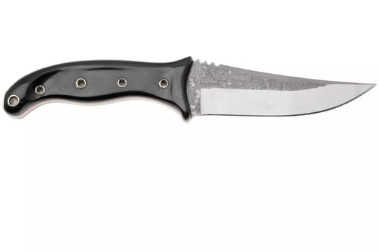 Condor Pandur CTK1818-4.52HC, Natural 1075 Carbon Steel, Black Paper Micarta, fixed knife, Tony Lennartz design
