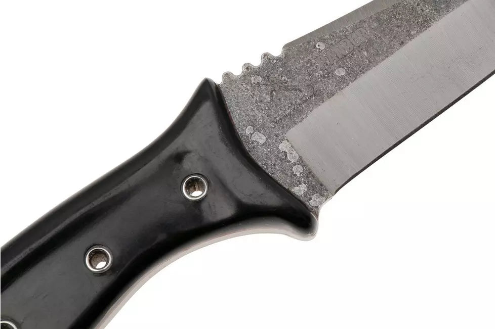 Condor Pandur CTK1818-4.52HC, Natural 1075 Carbon Steel, Black Paper Micarta, fixed knife, Tony Lennartz design
