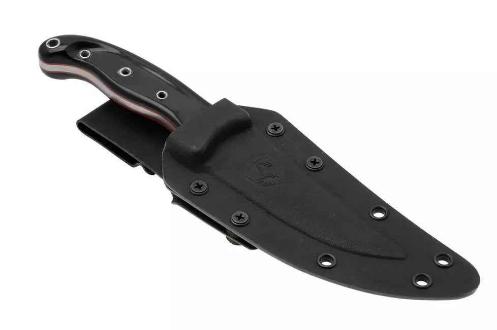 Condor Pandur CTK1818-4.52HC, Natural 1075 Carbon Steel, Black Paper Micarta, fixed knife, Tony Lennartz design
