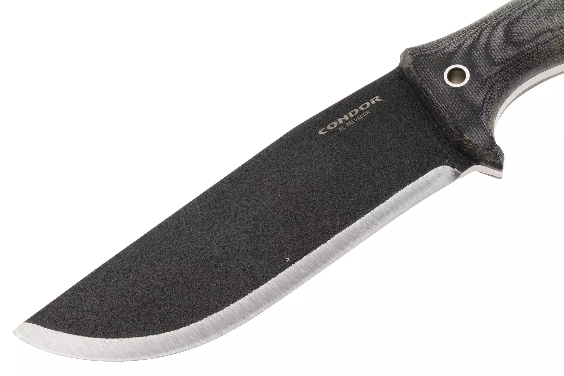 Condor Crotalus CTK257-5.5HC Powdercoated 1075, Green Micarta, fixed knife
