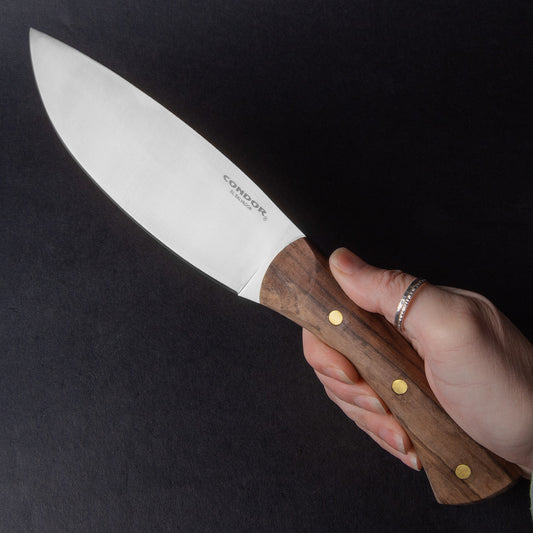 Condor 500366 Knulujulu Stainless Blade Knife with Brown Wood Handle

