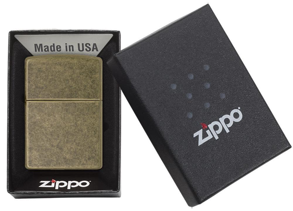 Zippo Classic Antique Brass Windproof Lighter