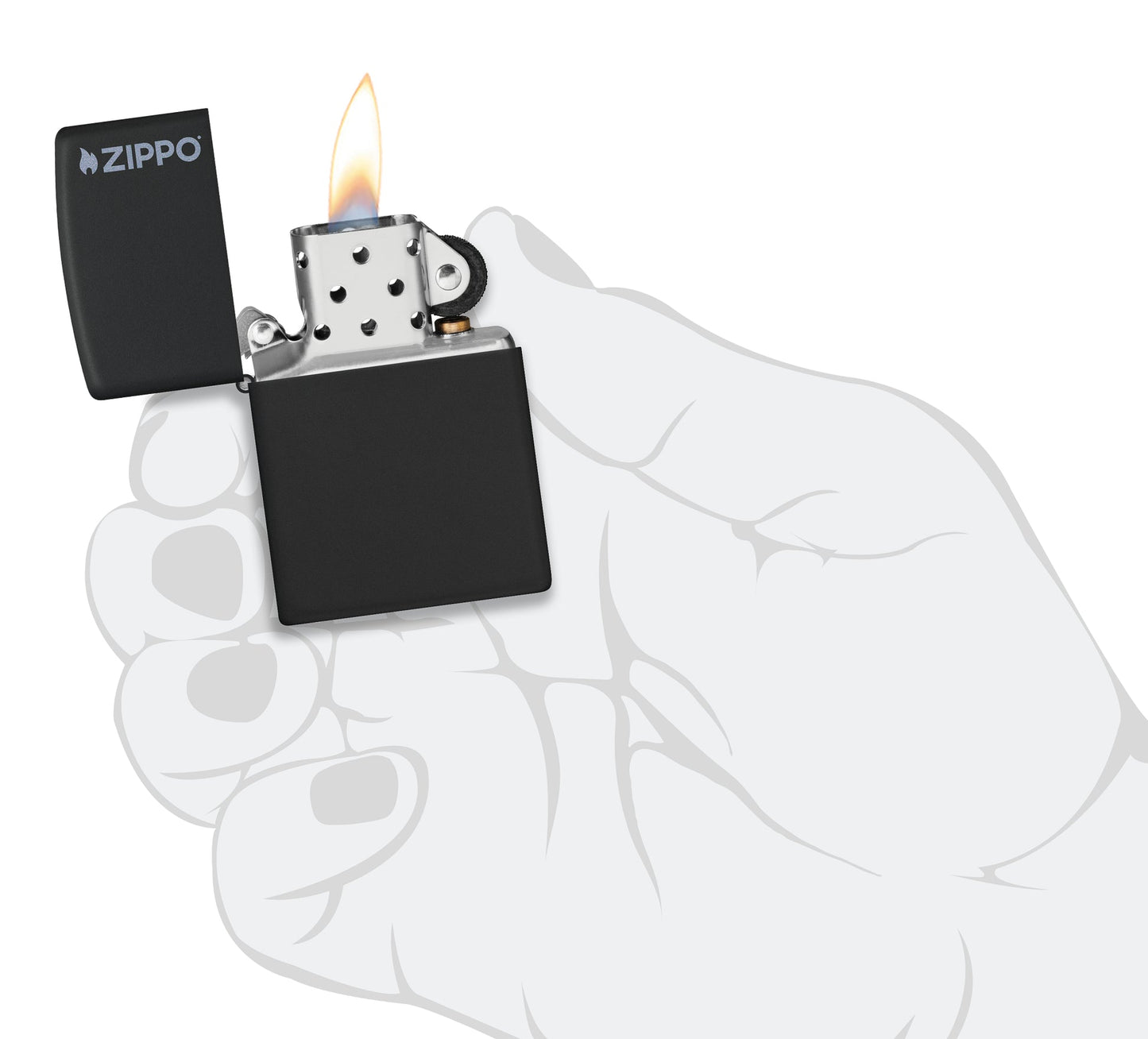 Classic Black Matte with Zippo Logo