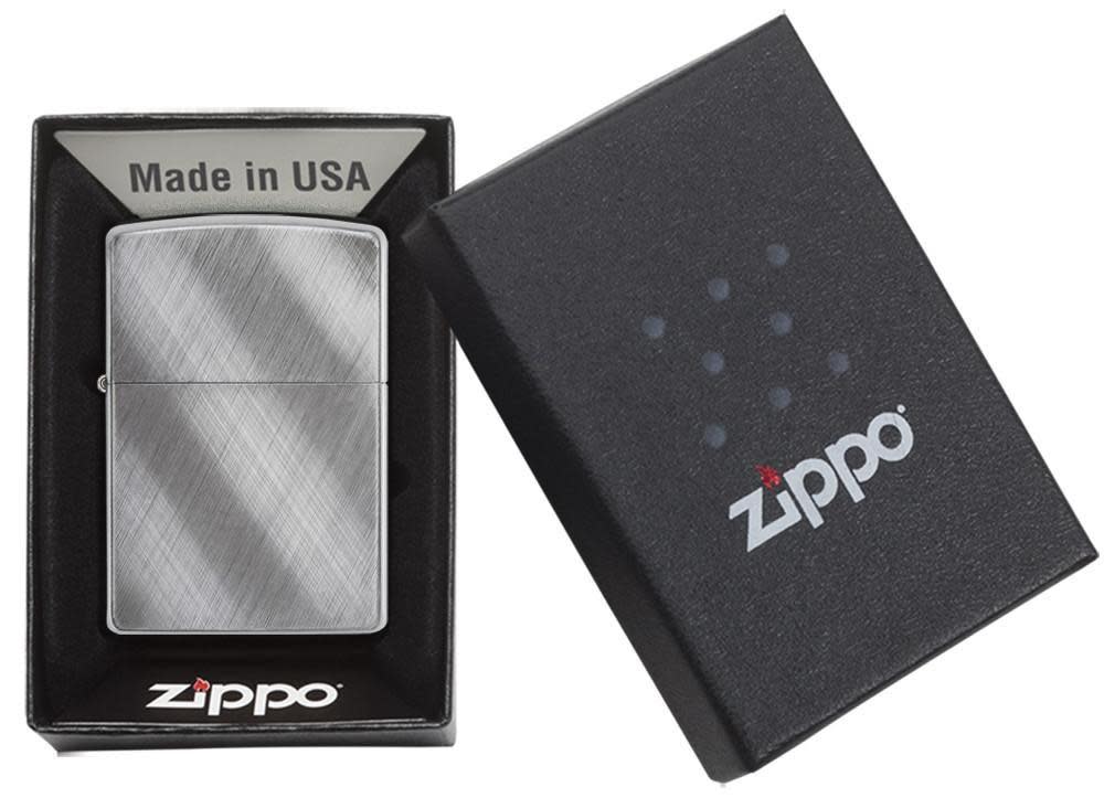 Classic Diagonal Weave Chrome Windproof Lighter – Zippo UK
