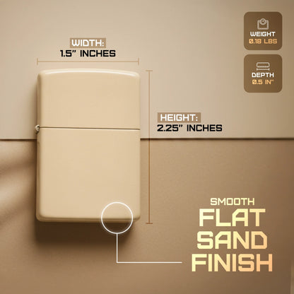 Zippo Classic Flat Sand 49453 by Zippo