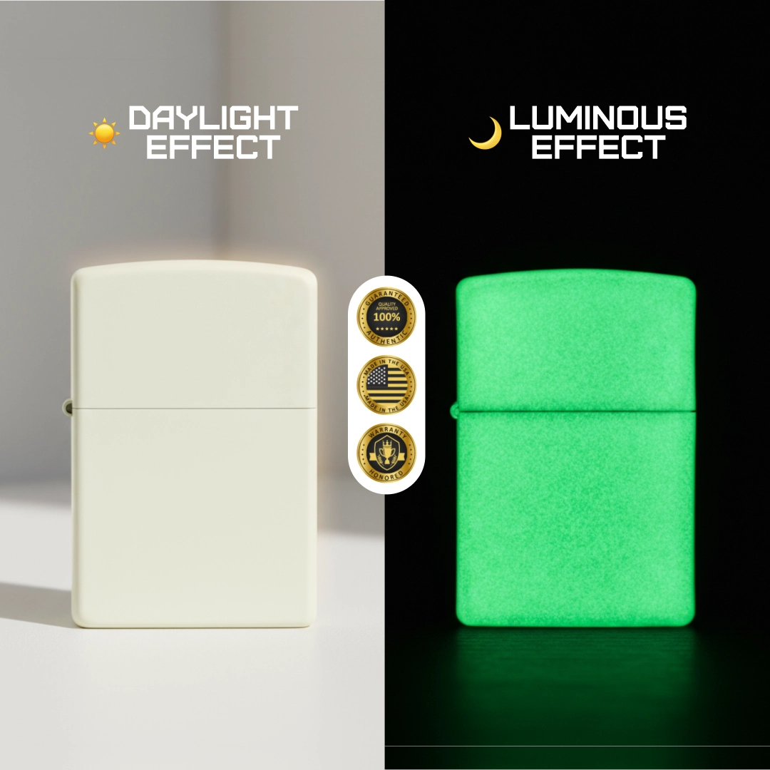 Zippo USA Classic Glow In The Dark Windproof Lighter