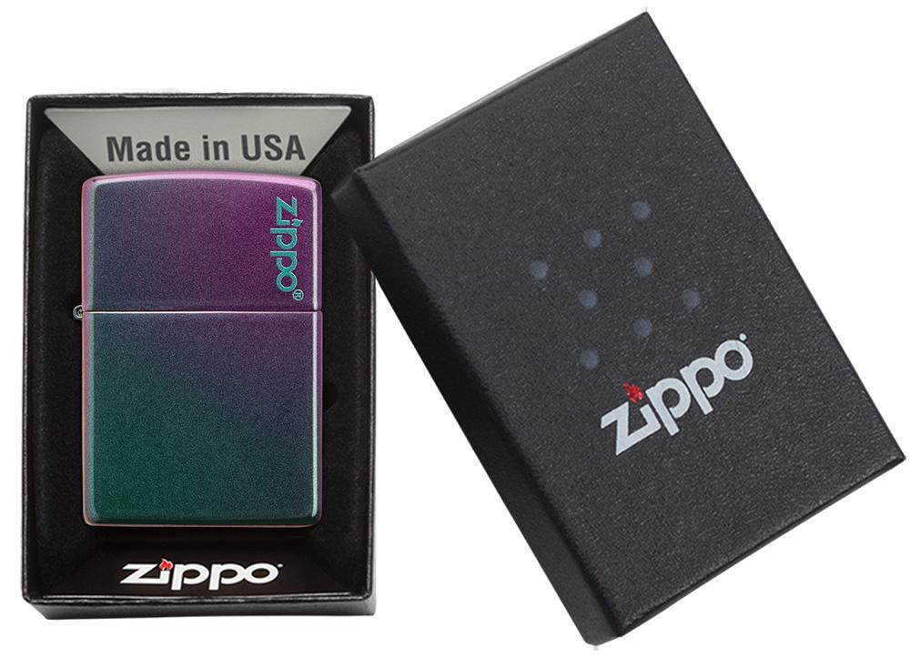 Zippo Classic Iridescent Zippo Logo Windproof Lighter