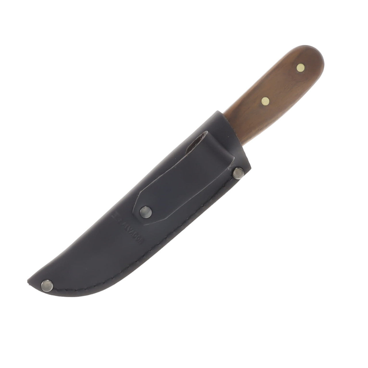 Condor Tool and Knife Bushcraft Basic Walnut 5in Black Fixed Blade Knife CTK2365HC

