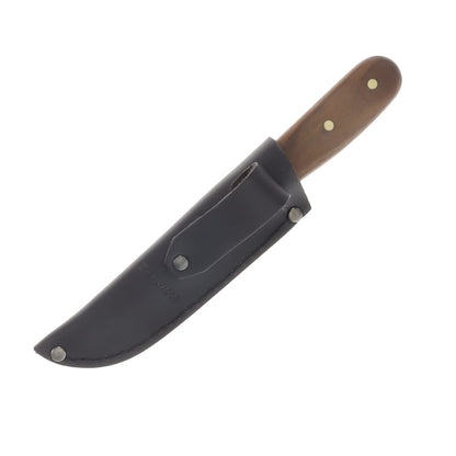 Condor Tool and Knife Bushcraft Basic Walnut 5in Black Fixed Blade Knife CTK2365HC
