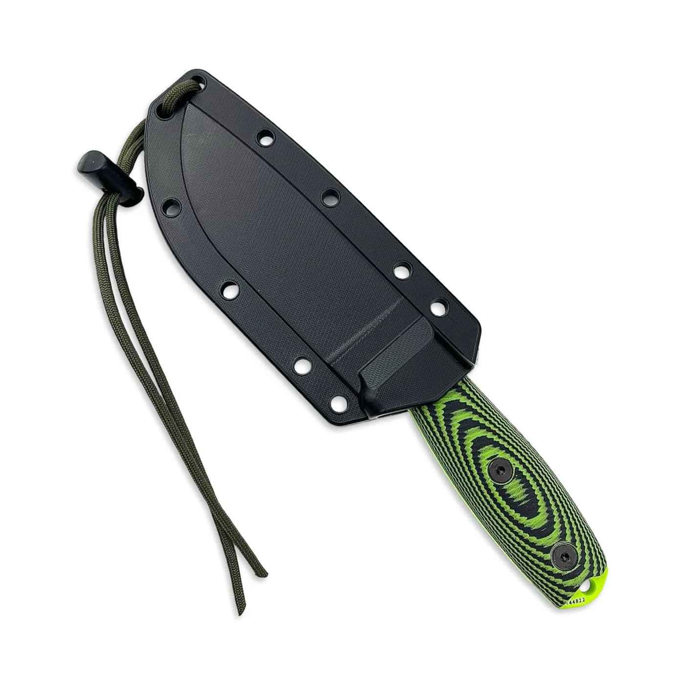 ESEE-4 3D Handle-Neon Green/Black G10 (4.50" Venom Green 1095) ESEE-4PVG-007
