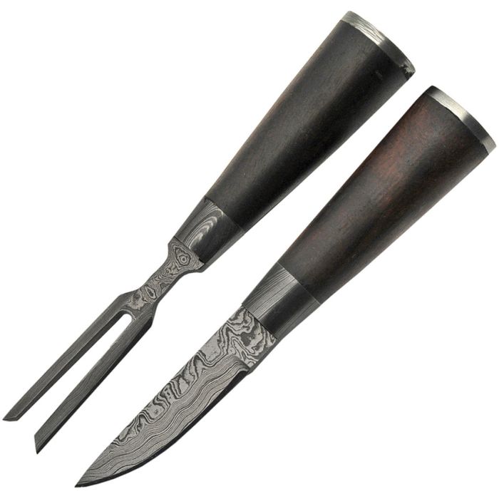DAMASCUS THREE PIECE BOWIE SET (DM1237)
