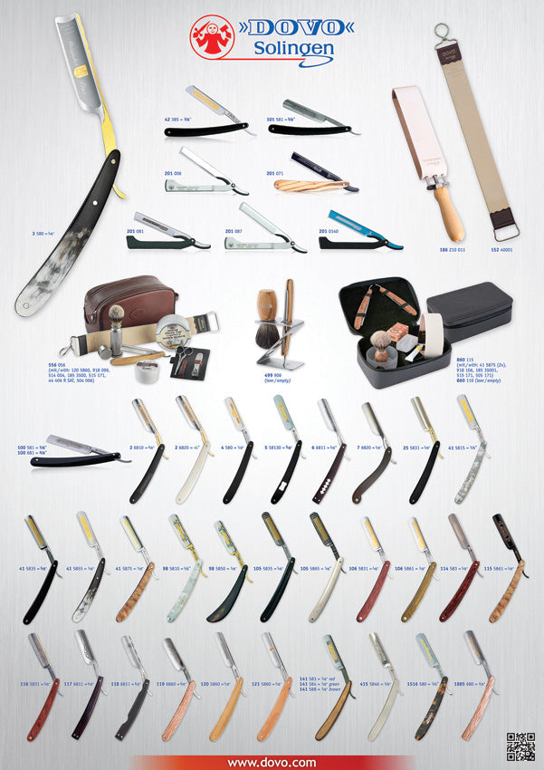 Dovo Straight Razors Poster 2018 - outdoor gear storage - image 1
